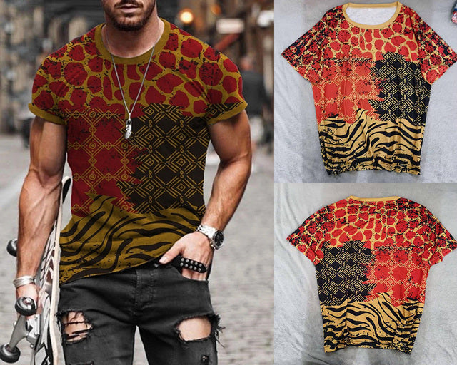 Summer New Mens Oversized Vintage Short Sleeve T Shirts