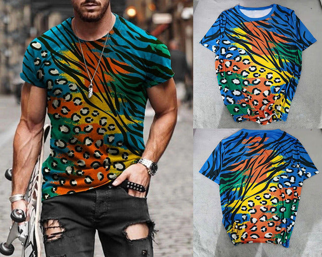 Summer New Mens Oversized Vintage Short Sleeve T Shirts