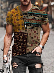 Summer New Mens Oversized Vintage Short Sleeve T Shirts