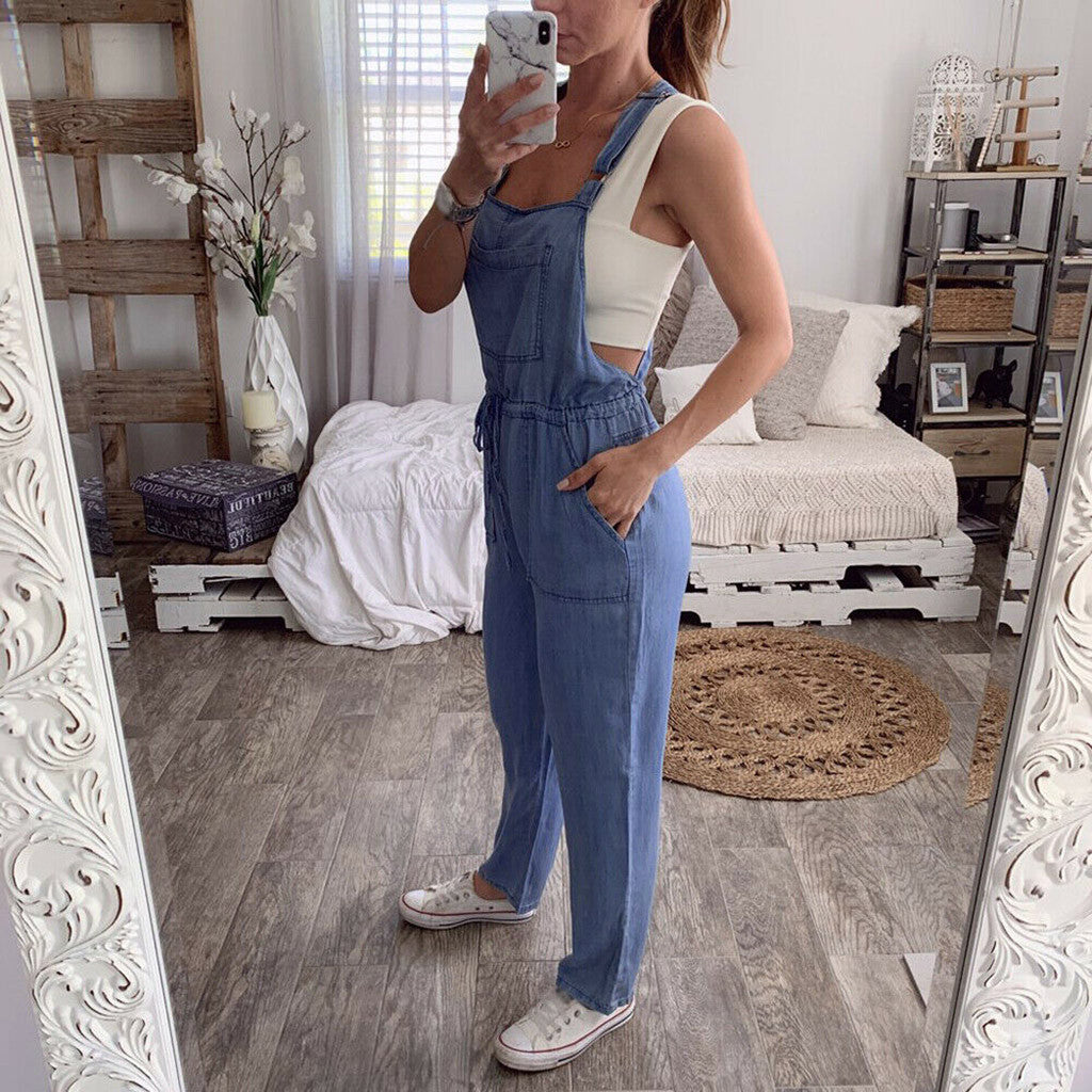 Fashion Sleeveless long Jumpsuit