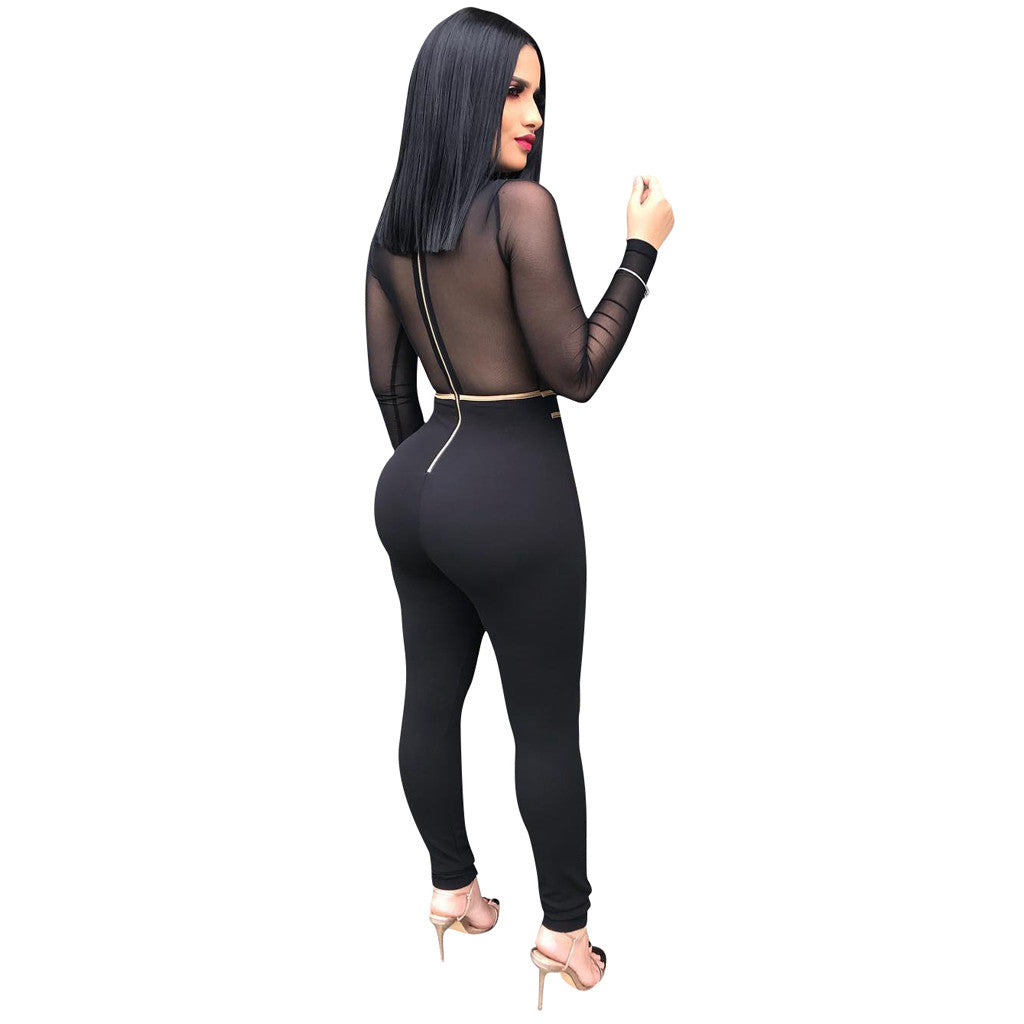 Sexy long Sleeve Jumpsuit