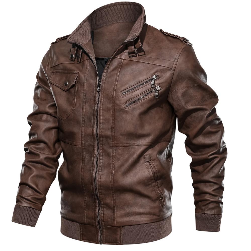 Autumn Casual Motorcycle PU Leather JacketDescription:Material: Faux LeatherApplicable Season: Autumn And Winter Applicable Scene: DailyStyle: Moto &amp; BikerThickness: STANDARDHooded: YesFabric Type: Broad