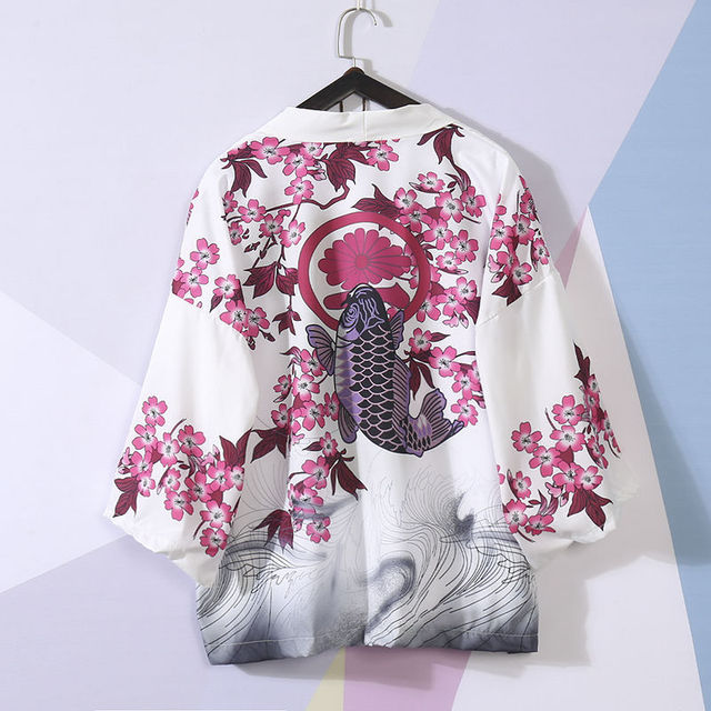 Prowow 2021 Spring Men Loose Hong Kong Style 3/4 Sleeve Kimono Traditional Male Kimono Cardigan Men Harajuku Streetwear Male