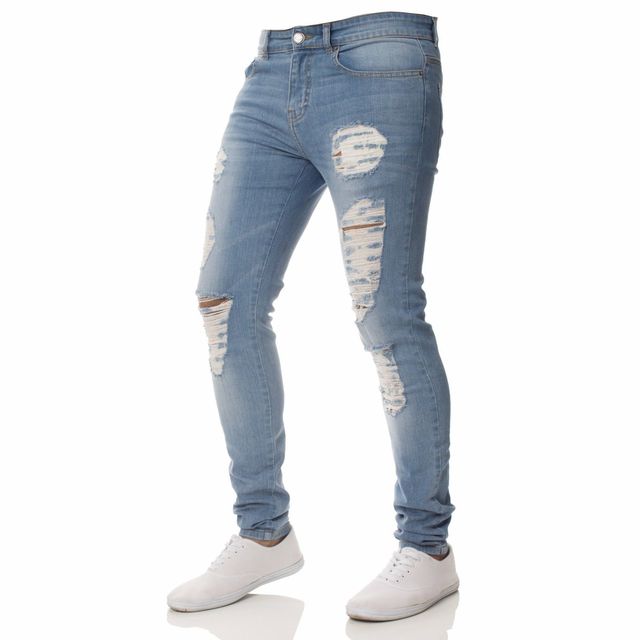 Broken Hole Embroidered Pencil jeansDescription:Closure Type: Zipper FlyApplicable Season: Four SeasonsApplicable Scene: DailyStyle: HIP HOPWaist Type: MIDDecoration: RuchedPattern Type: LetterMaterial