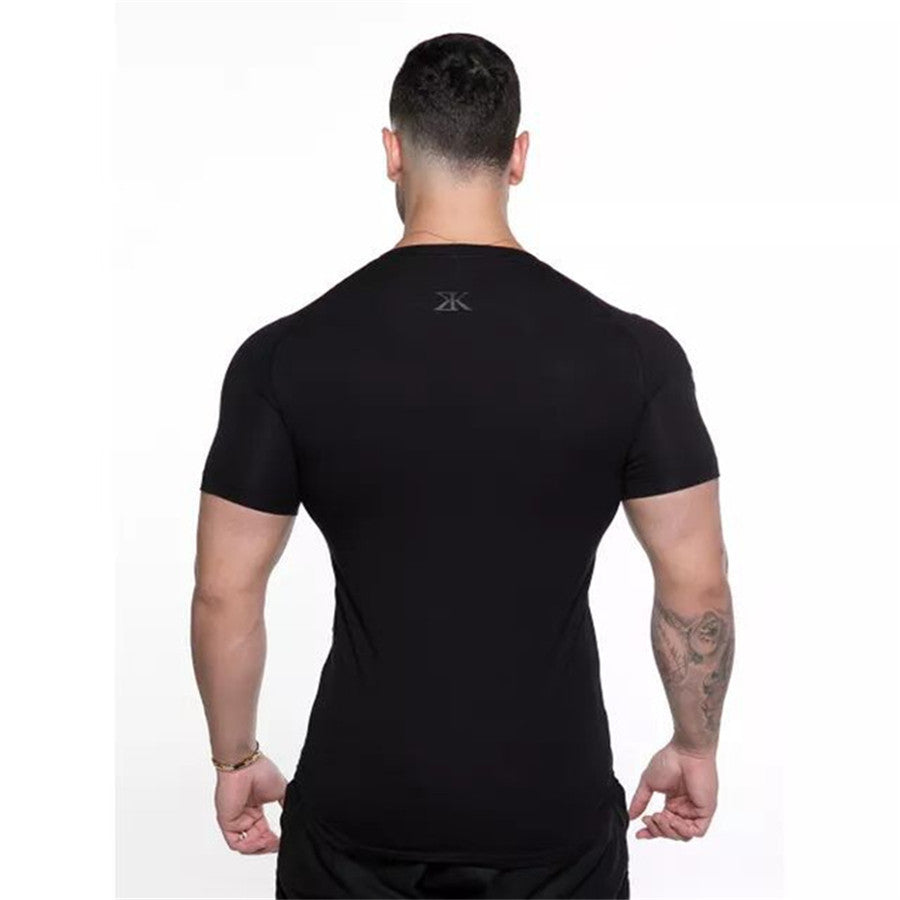 Compression Quick dry T-shirtDescription:Applicable Scene: HomeSleeve Length(cm): ShortMaterial: CottonApplicable Season: summerStyle: CasualCollar: O-NeckItem Type: TopsTops Type: TeesSleeve St