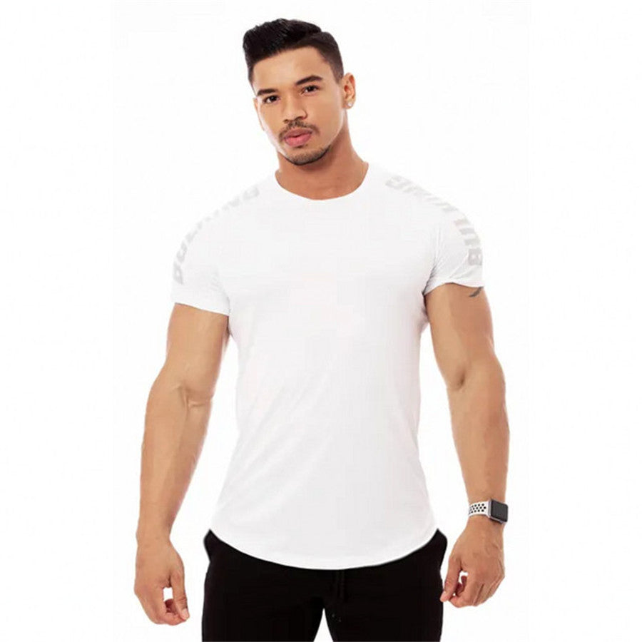 Compression Quick dry T-shirtDescription:Applicable Scene: HomeSleeve Length(cm): ShortMaterial: CottonApplicable Season: summerStyle: CasualCollar: O-NeckItem Type: TopsTops Type: TeesSleeve St