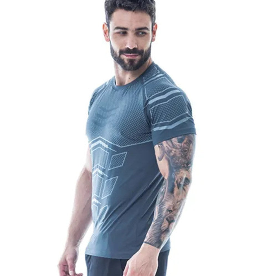 Compression Quick dry T-shirtDescription:Applicable Scene: HomeSleeve Length(cm): ShortMaterial: CottonApplicable Season: summerStyle: CasualCollar: O-NeckItem Type: TopsTops Type: TeesSleeve St