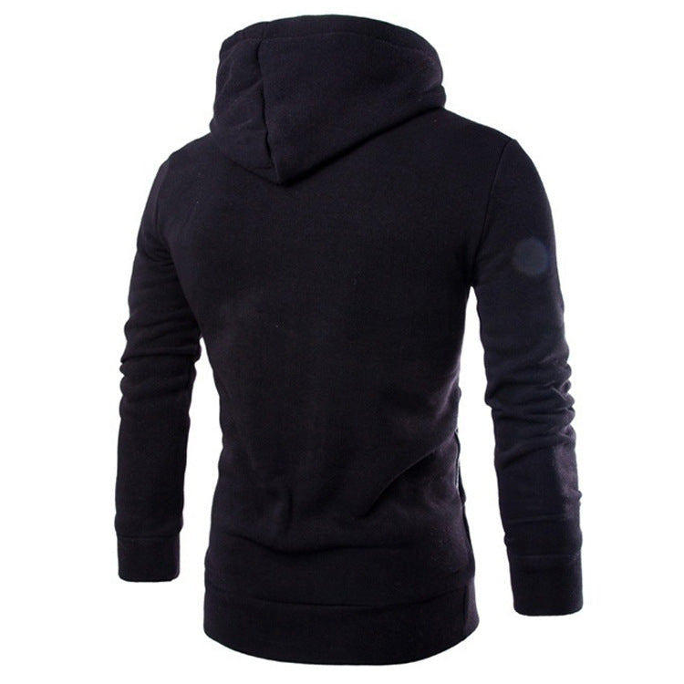 Solid Color Zipper Hoodie