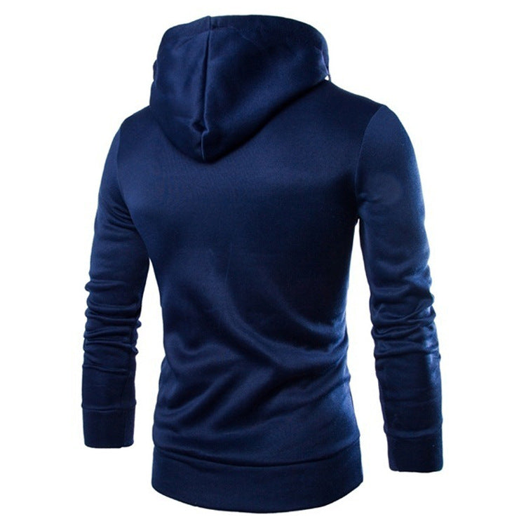 Solid Color Zipper Hoodie