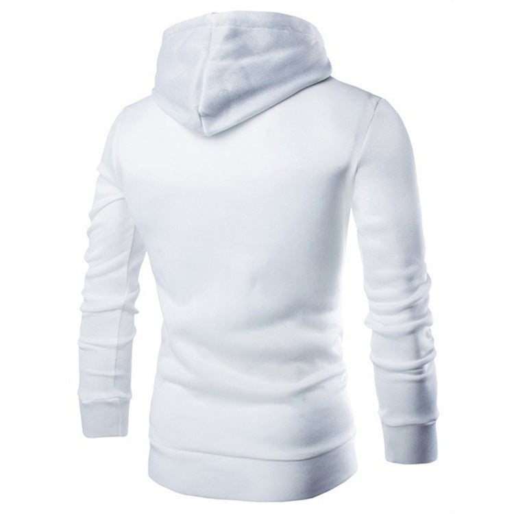 Solid Color Zipper Hoodie