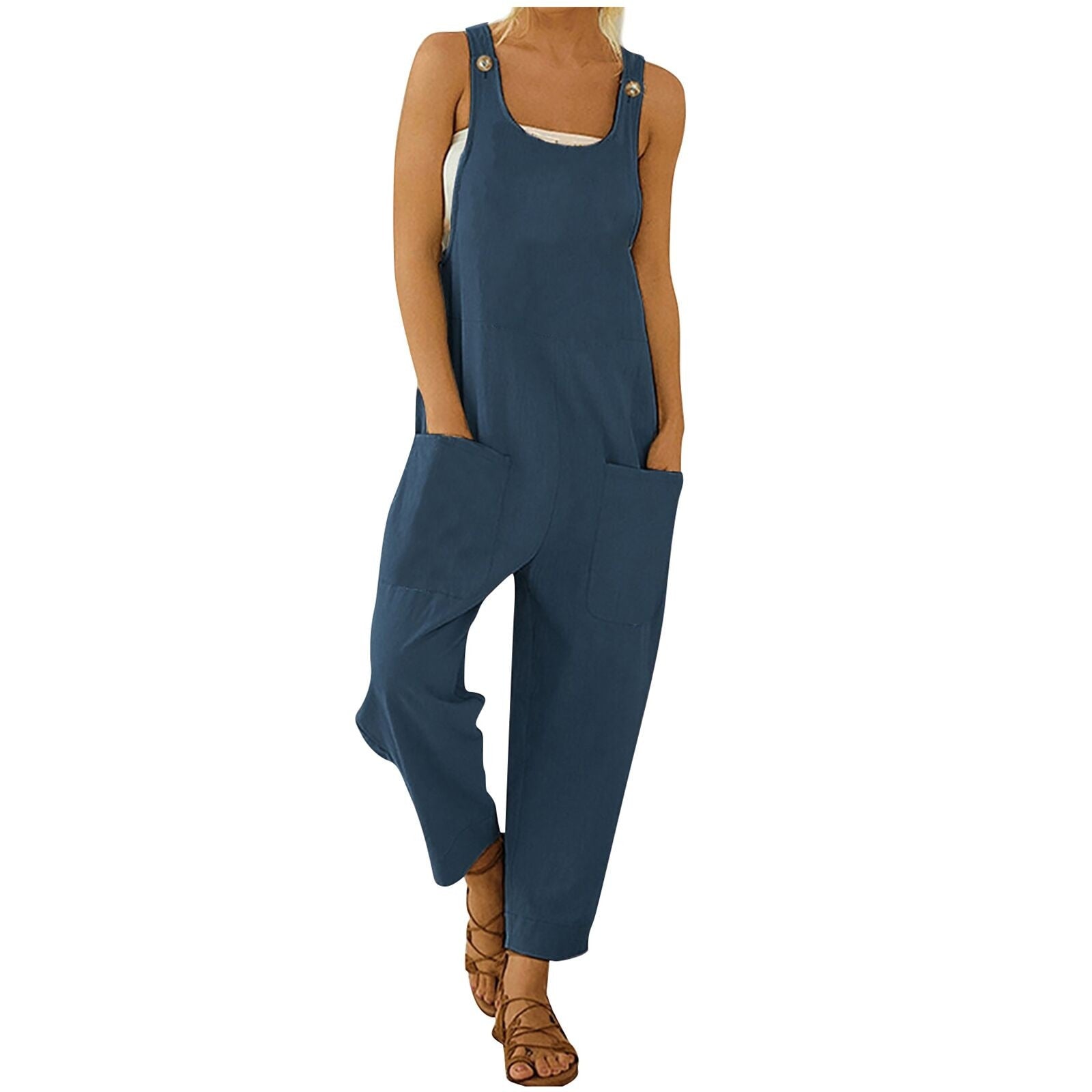 Summer Casual Sleeveless Jumpsuit