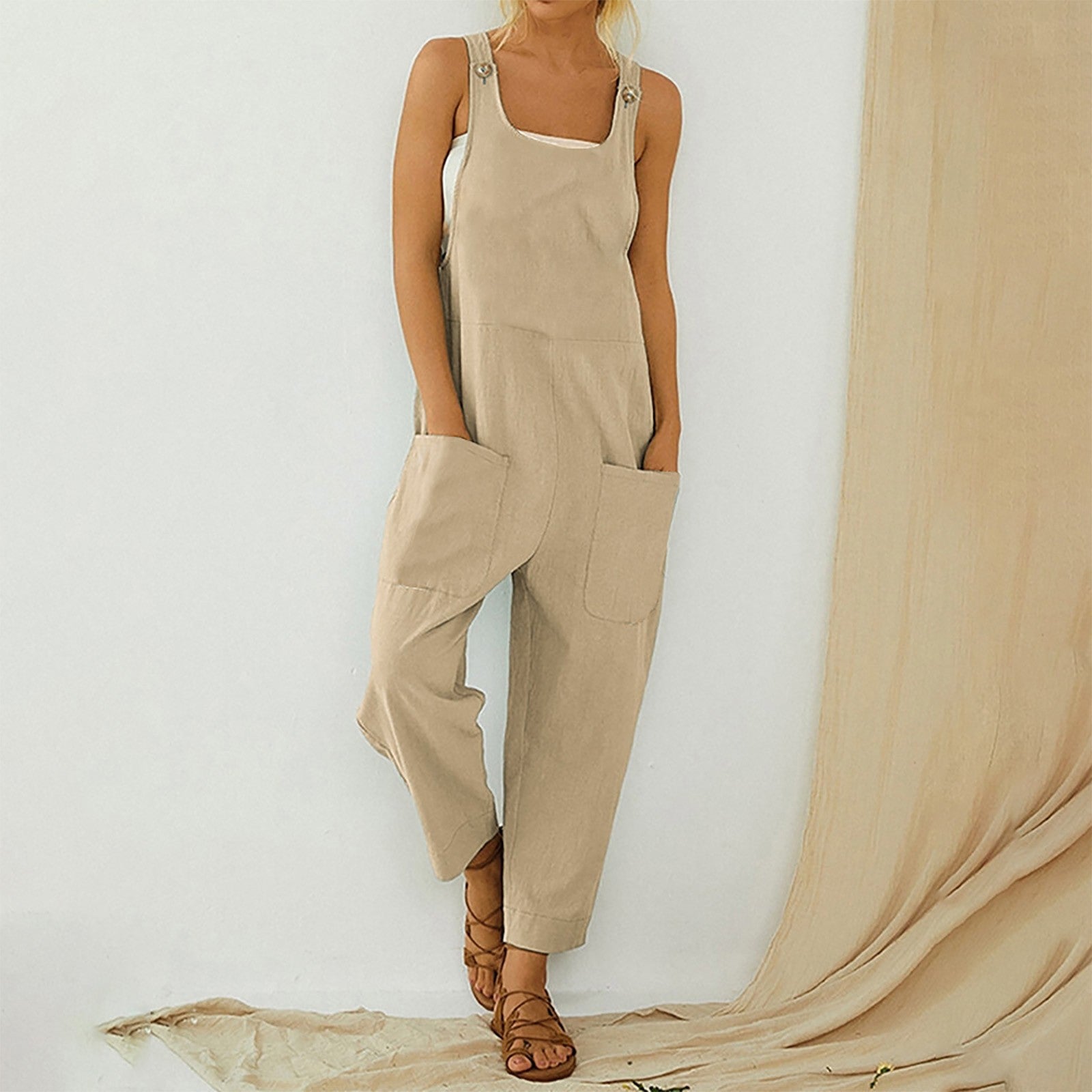 Summer Casual Sleeveless Jumpsuit