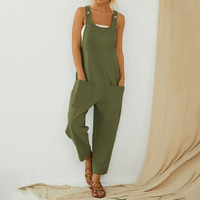 Summer Casual Sleeveless Jumpsuit