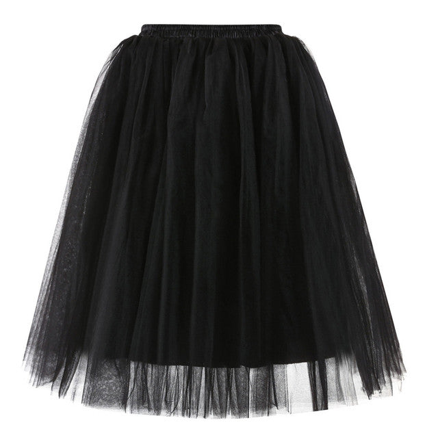 Vintage Tulle Short Tutu Knee Skirts