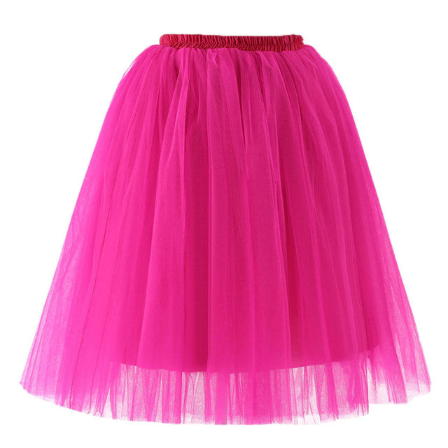 Vintage Tulle Short Tutu Knee Skirts