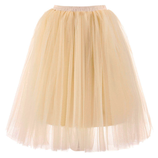 Vintage Tulle Short Tutu Knee Skirts