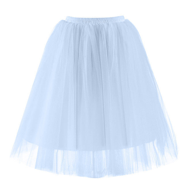 Vintage Tulle Short Tutu Knee Skirts