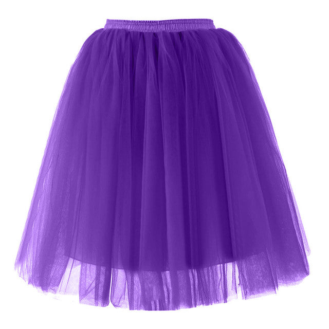 Vintage Tulle Short Tutu Knee Skirts