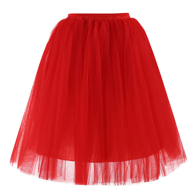 Vintage Tulle Short Tutu Knee Skirts