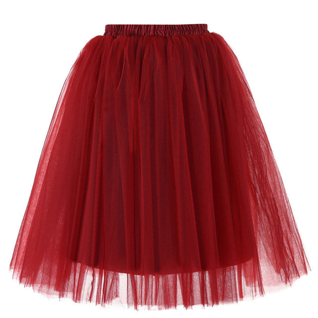 Vintage Tulle Short Tutu Knee Skirts