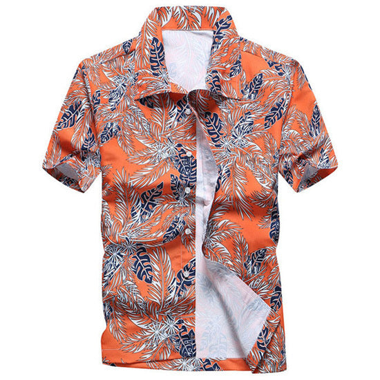 Mens Summer Beach Hawaiian Shirt 2022 Brand Short Sleeve Plus Size Floral Shirts Men Casual Holiday Vacation Clothing Camisas
