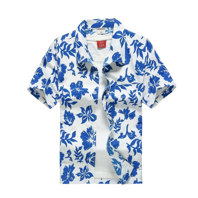 Mens Summer Beach Hawaiian Shirt 2022 Brand Short Sleeve Plus Size Floral Shirts Men Casual Holiday Vacation Clothing Camisas