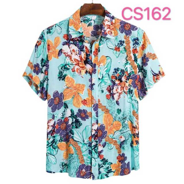 Floral Hawaiian Aloha Shirt Men 2022 Summer Short Sleeve Quick Dry Beach Wear Casual Button Down Vacation Clothing Chemise Homme