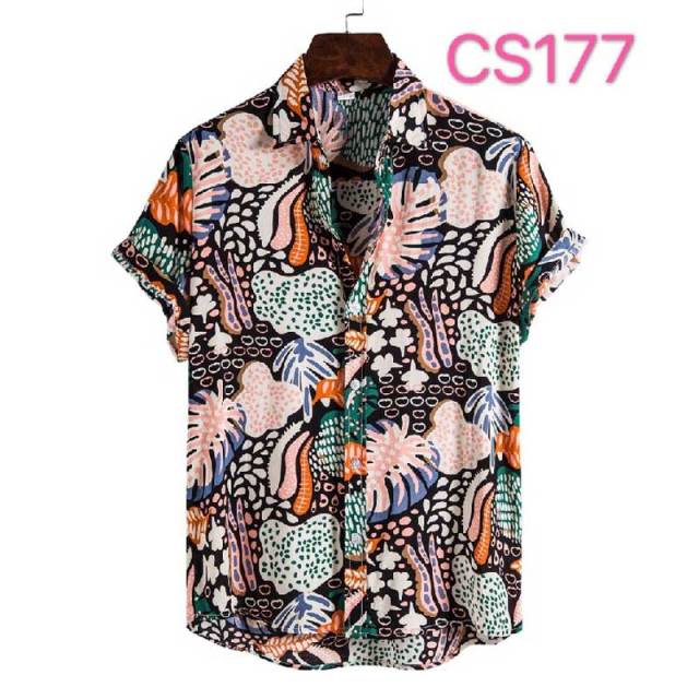 Floral Hawaiian Aloha Shirt Men 2022 Summer Short Sleeve Quick Dry Beach Wear Casual Button Down Vacation Clothing Chemise Homme