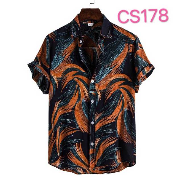 Floral Hawaiian Aloha Shirt Men 2022 Summer Short Sleeve Quick Dry Beach Wear Casual Button Down Vacation Clothing Chemise Homme