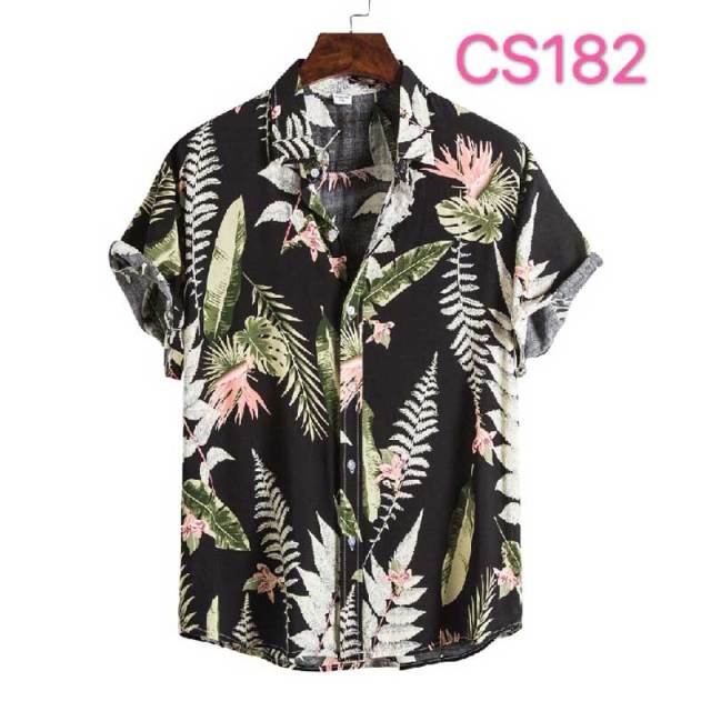 Floral Hawaiian Aloha Shirt Men 2022 Summer Short Sleeve Quick Dry Beach Wear Casual Button Down Vacation Clothing Chemise Homme