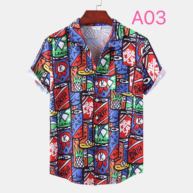 Floral Hawaiian Aloha Shirt Men 2022 Summer Short Sleeve Quick Dry Beach Wear Casual Button Down Vacation Clothing Chemise Homme