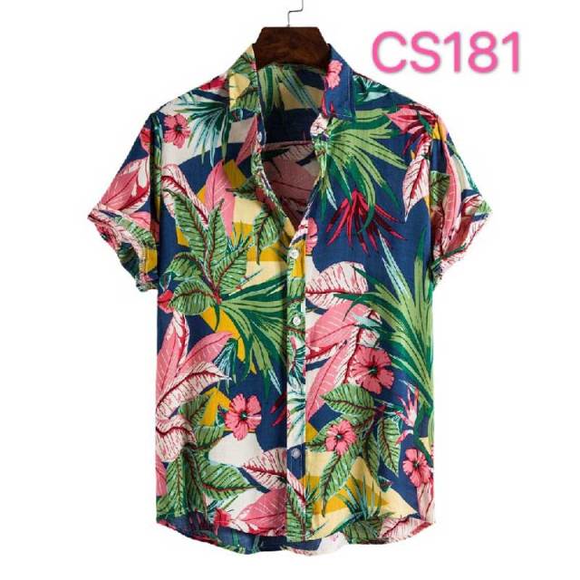 Floral Hawaiian Aloha Shirt Men 2022 Summer Short Sleeve Quick Dry Beach Wear Casual Button Down Vacation Clothing Chemise Homme