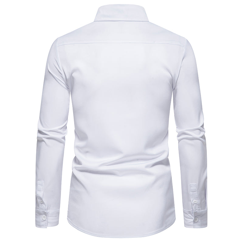 Henry collar Long-sleeved Shirt
