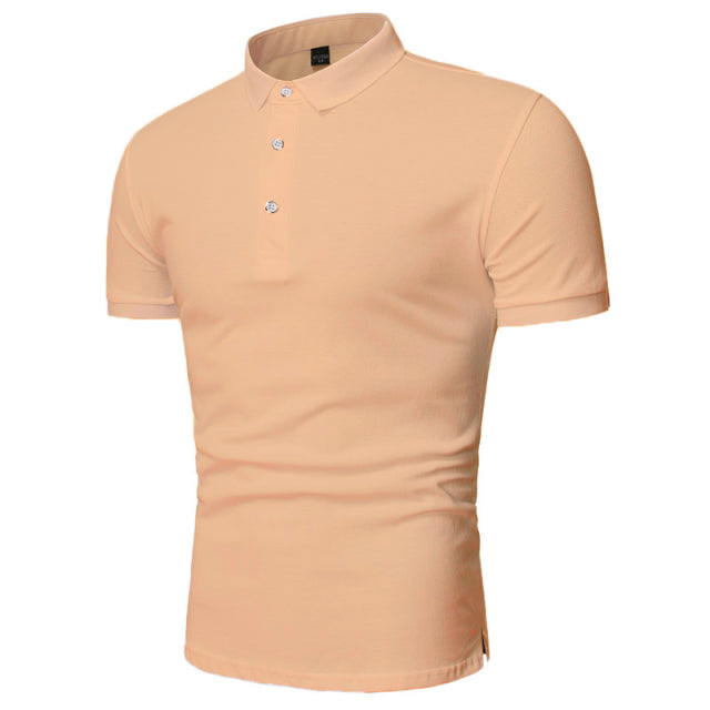 Fashion Short Sleeve T-Polo ShirtDescription:Applicable Scene: DailySleeve Length(cm): ShortStyle: Smart CasualApplicable Season: Spring and SummerMaterial: CottonType: RegularGender: MENTops Type: 