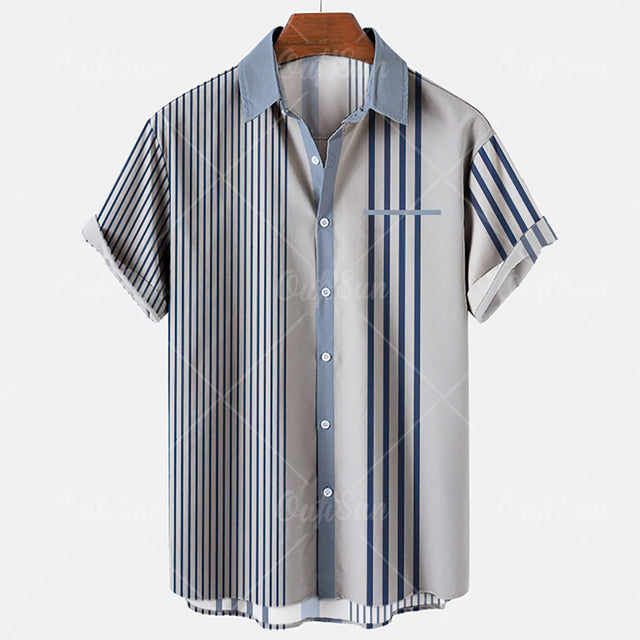 Fashion Men&#39;s Shirts Casual Tee Shirt Men Streetwear Short Sleeve Shirt For Men Clothing Top 3d Print Blouse Large Size Camisas